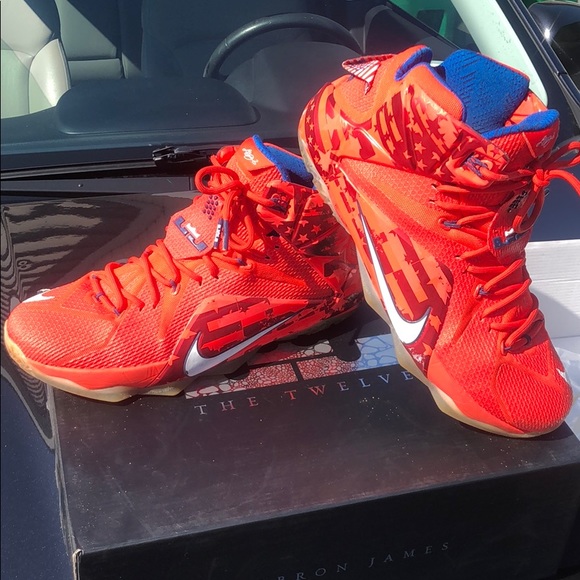 Nike Lebron James 12 USA Edition Shoes - Picture 1 of 5